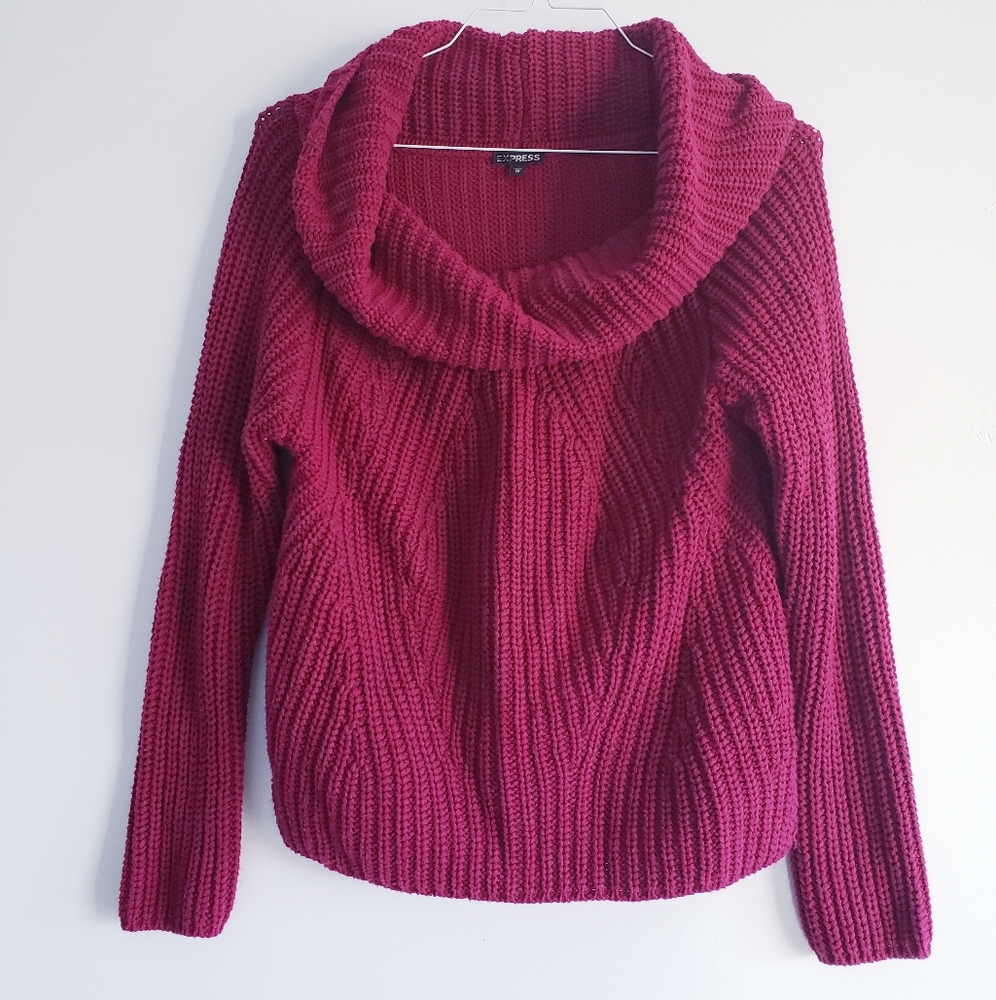 Solid Dolman Cowl Neck Shaker Pullover - image 3
